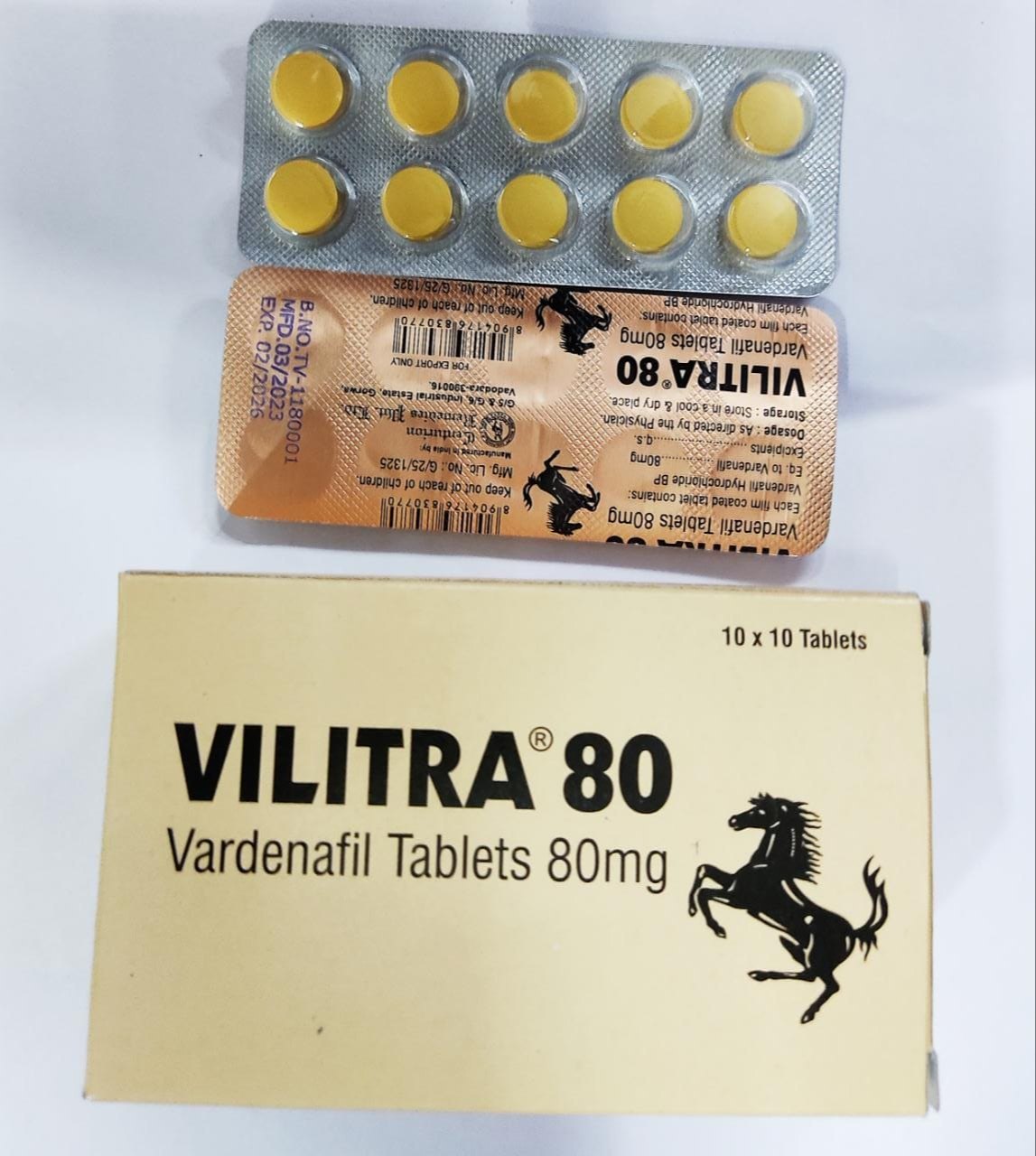 レビトラジェネリック Vilitra (ビリトラ) 80mg