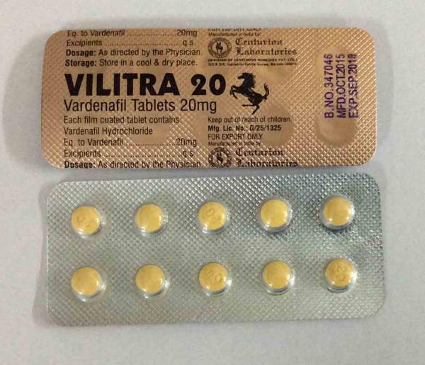 レビトラジェネリック Vilitra (ビリトラ) 20mg